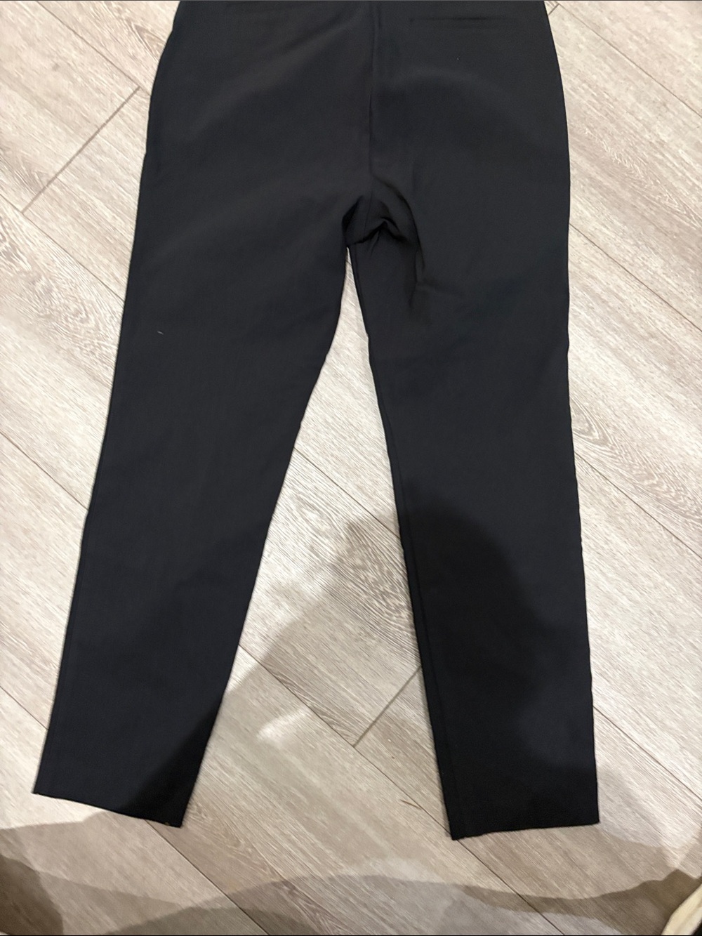 Ella Black Ankle-Length High-Waist Pants with Gold Buttons - Picture 5 of 8